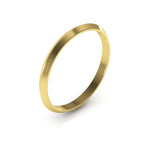 10K Yellow Gold 2mm knife edge wedding band - DELLAFORA