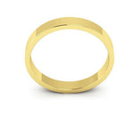 10K Yellow Gold 3mm flat wedding band - DELLAFORA