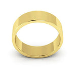 10K Yellow Gold 6mm flat wedding band - DELLAFORA