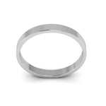 Platinum 2.5mm flat wedding band - DELLAFORA