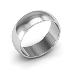 Platinum 7mm half round wedding band - DELLAFORA