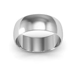 Platinum 7mm half round wedding band - DELLAFORA