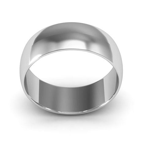 Platinum 7mm half round wedding band - DELLAFORA