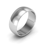 Platinum 7mm half round wedding band - DELLAFORA