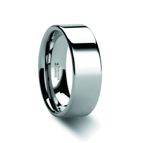 SPARTAN Flat Tungsten Ring - 8mm - DELLAFORA